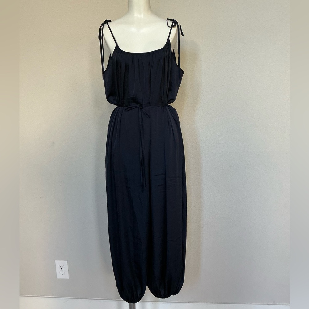 Victoria's Secret Black Tie-Shoulder Maxi Dress